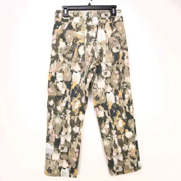Anthropologie Pilcro Carpenter Jeans Ultra High-Rise Relaxed Women 27 Watercolor - Picture 3 of 14
